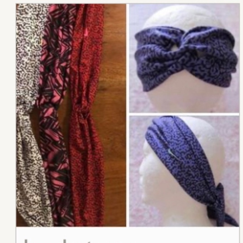 Nike - 4 turban headbands washed nvr worn